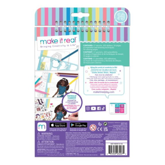 Make it Real: Fashion Design Sketchbook City Style - Lennies Toys