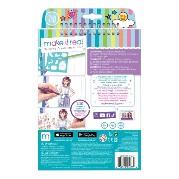 Make it Real: Fashion Design Sketchbook Digital Dream - Lennies Toys