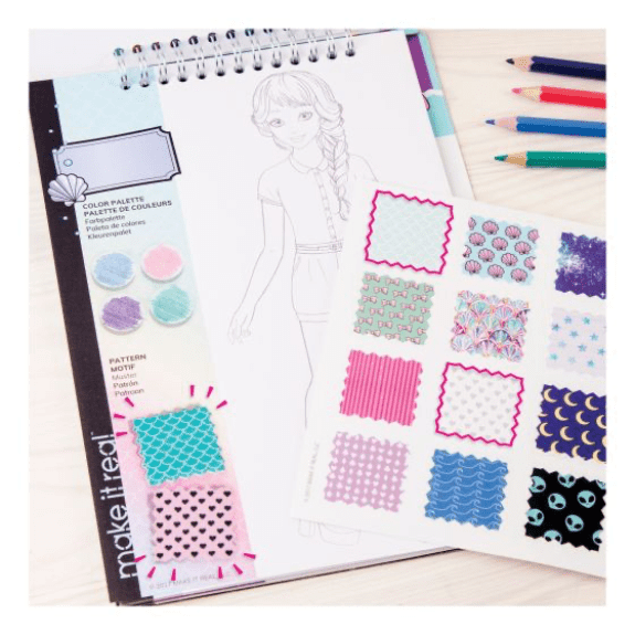Make it Real: Fashion Design Sketchbook Pastel Pop - Lennies Toys