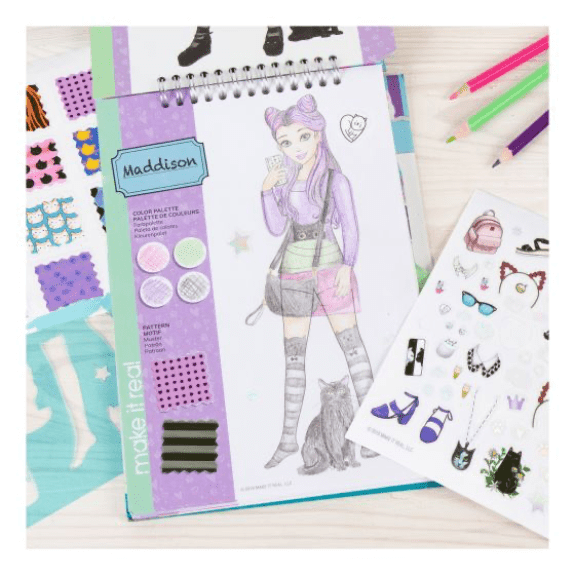 Make it Real: Fashion Design Sketchbook Pretty Kitty - Lennies Toys