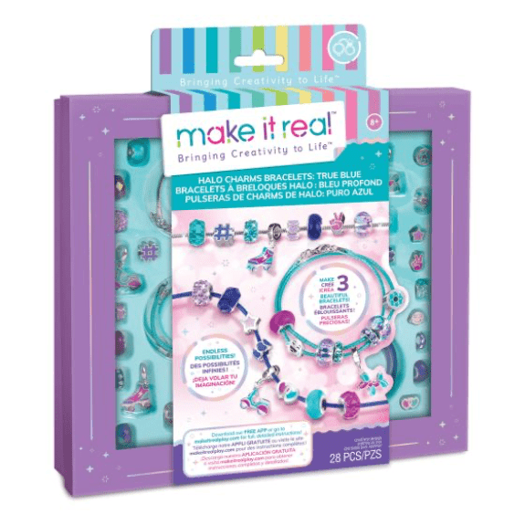 Make it Real: Halo Charms Bracelets True Blue - Lennies Toys