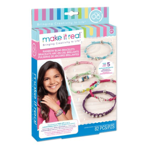 Make it Real: Rainbow Bling Bracelets - Lennies Toys