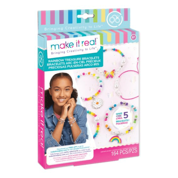 Make it Real: Rainbow Treasure Bracelets - Lennies Toys
