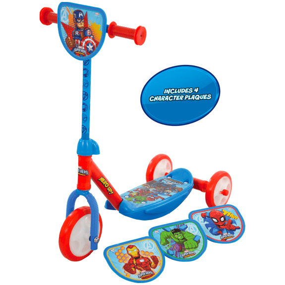 Marvel Superhero Adventures Switch It Multi Character Tri Scooter - Lennies Toys