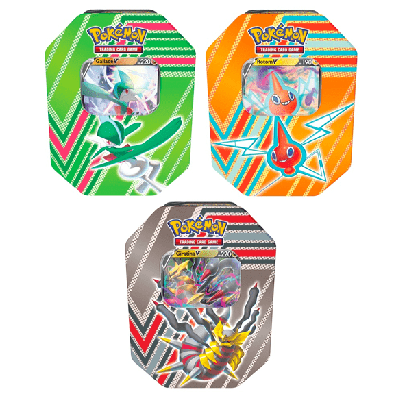 Pokémon Hidden Potential Tins - Gallade V/Giratina V/Rotom V - Lennies Toys