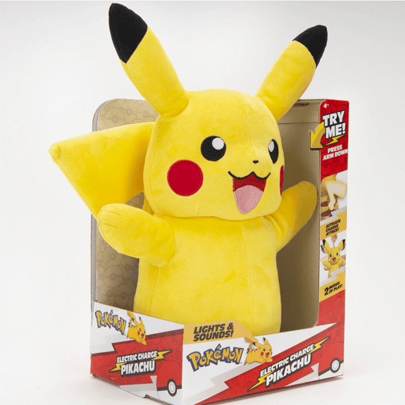 Pokemon Electric Charge Pikachu Plush - Lennies Toys