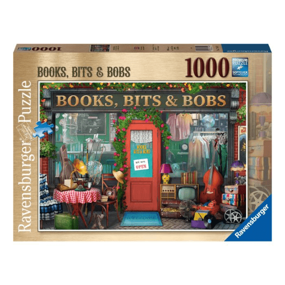 Ravensburger 1000 Piece Puzzle: Books Bits & Bobs - Lennies Toys