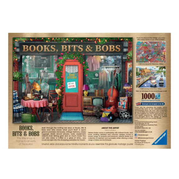 Ravensburger 1000 Piece Puzzle: Books Bits & Bobs - Lennies Toys
