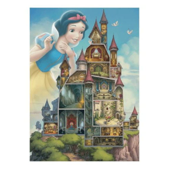 Ravensburger 1000 Piece Puzzle: Disney Princess Castle Collection Snow White Castle - Lennies Toys