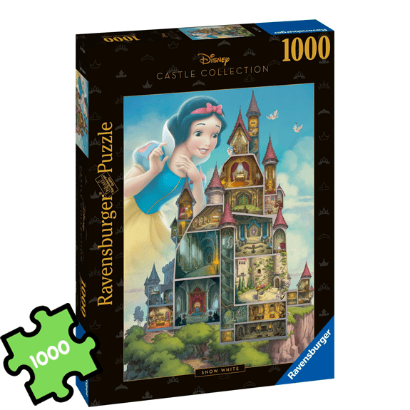 Ravensburger 1000 Piece Puzzle: Disney Princess Castle Collection Snow White Castle - Lennies Toys