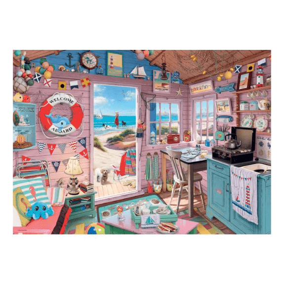 Ravensburger 1000 Piece Puzzle: My Haven No.7 The Beach Hut - Lennies Toys