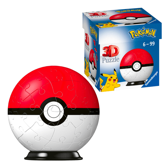 Ravensburger Pokémon Pokeball 54 Piece 3D Puzzle - Lennies Toys