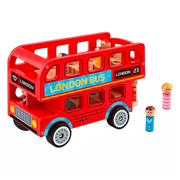 Tooky Toy's Wooden London Bus - Lennies Toys