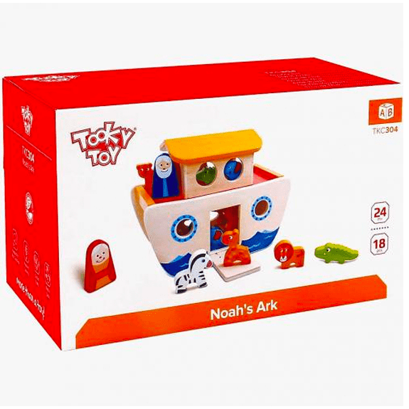 Tooky Toy's Wooden Noah's Ark - Lennies Toys