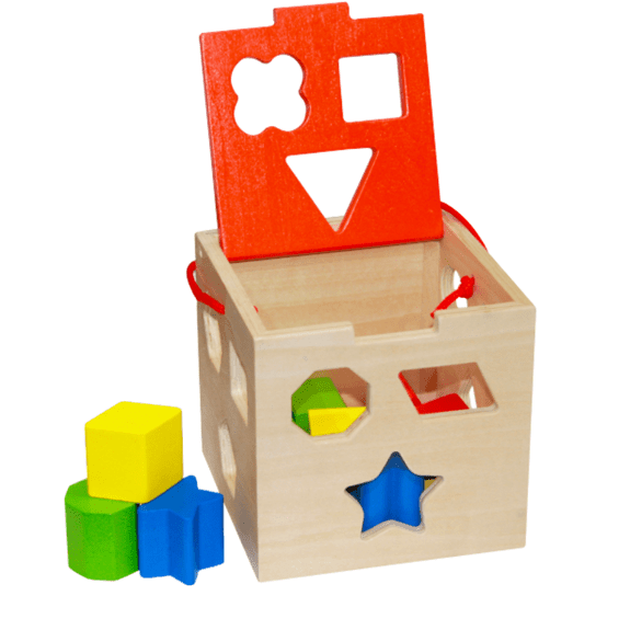 Tooky Toy's Wooden Shape Sorter - Lennies Toys