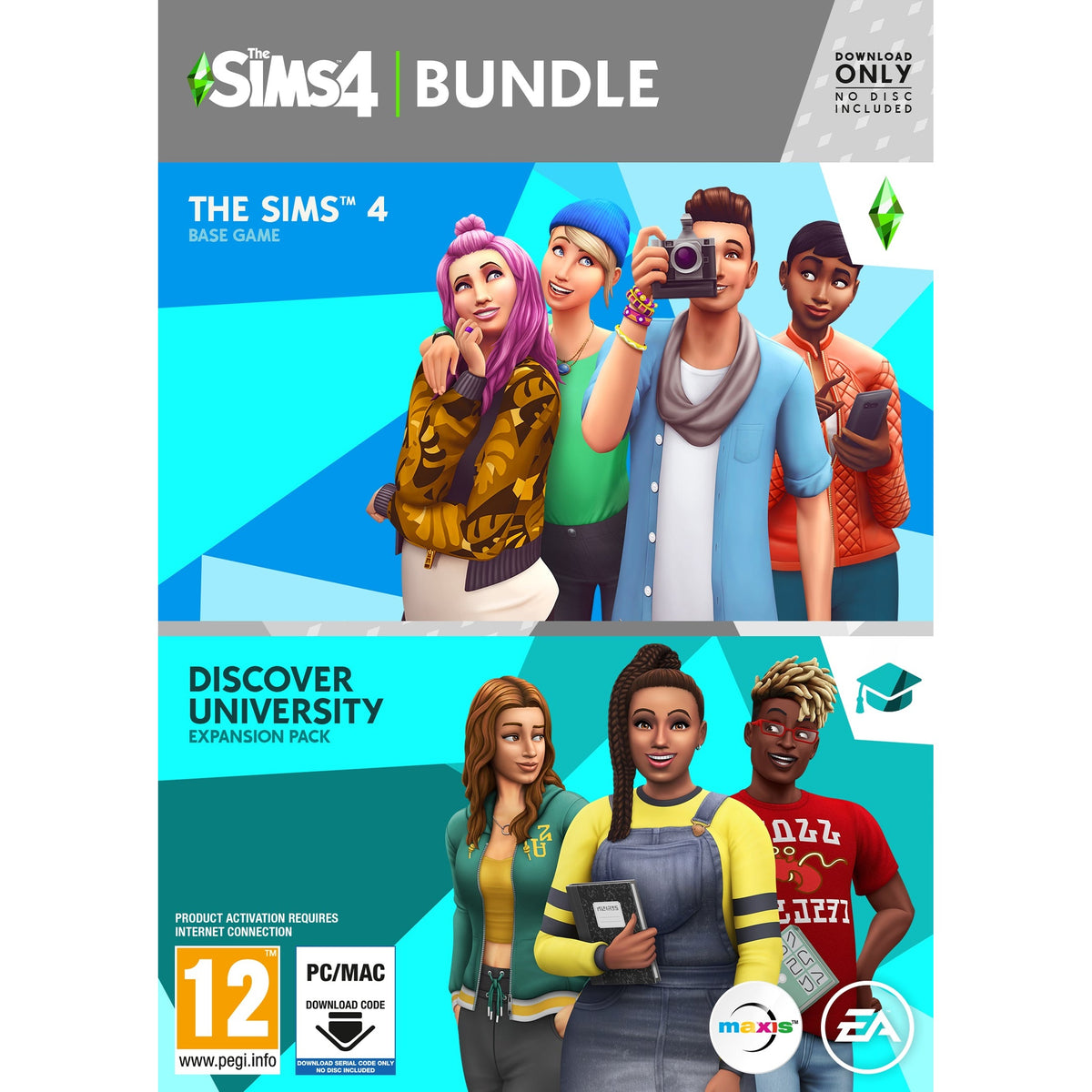 The Sims 4 Plus Discover University PC/Mac (Code in Box)