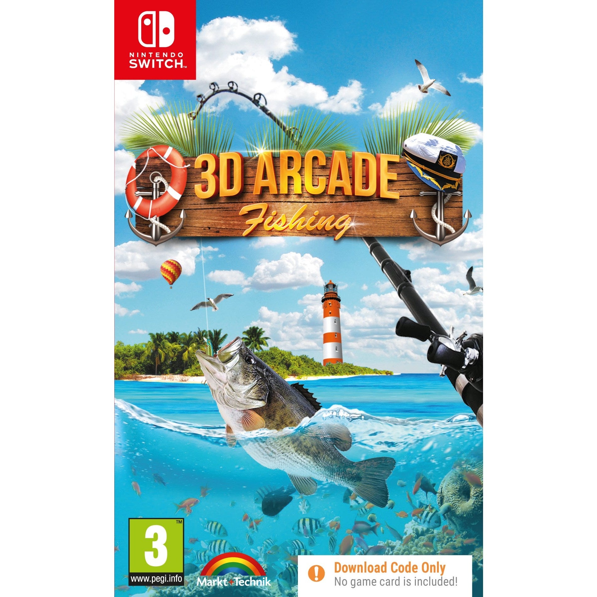 3D Arcade Fishing CIB - Nintendo Switch Fishing Adventure