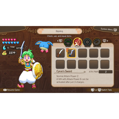 Wonder Boy: Asha in Monster World for PlayStation 4 (Disc)