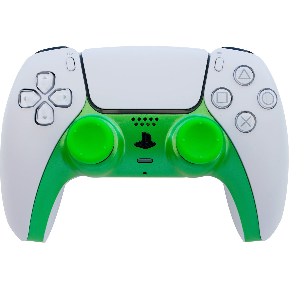 iMP Tech PS5 DualSense Controller Styling Kit with Green Faceplate and Thumb Grips