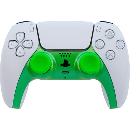 iMP Tech PS5 DualSense Controller Styling Kit with Green Faceplate and Thumb Grips
