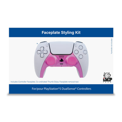 iMP Tech PS5 DualSense Controller Pink Faceplate Styling Kit