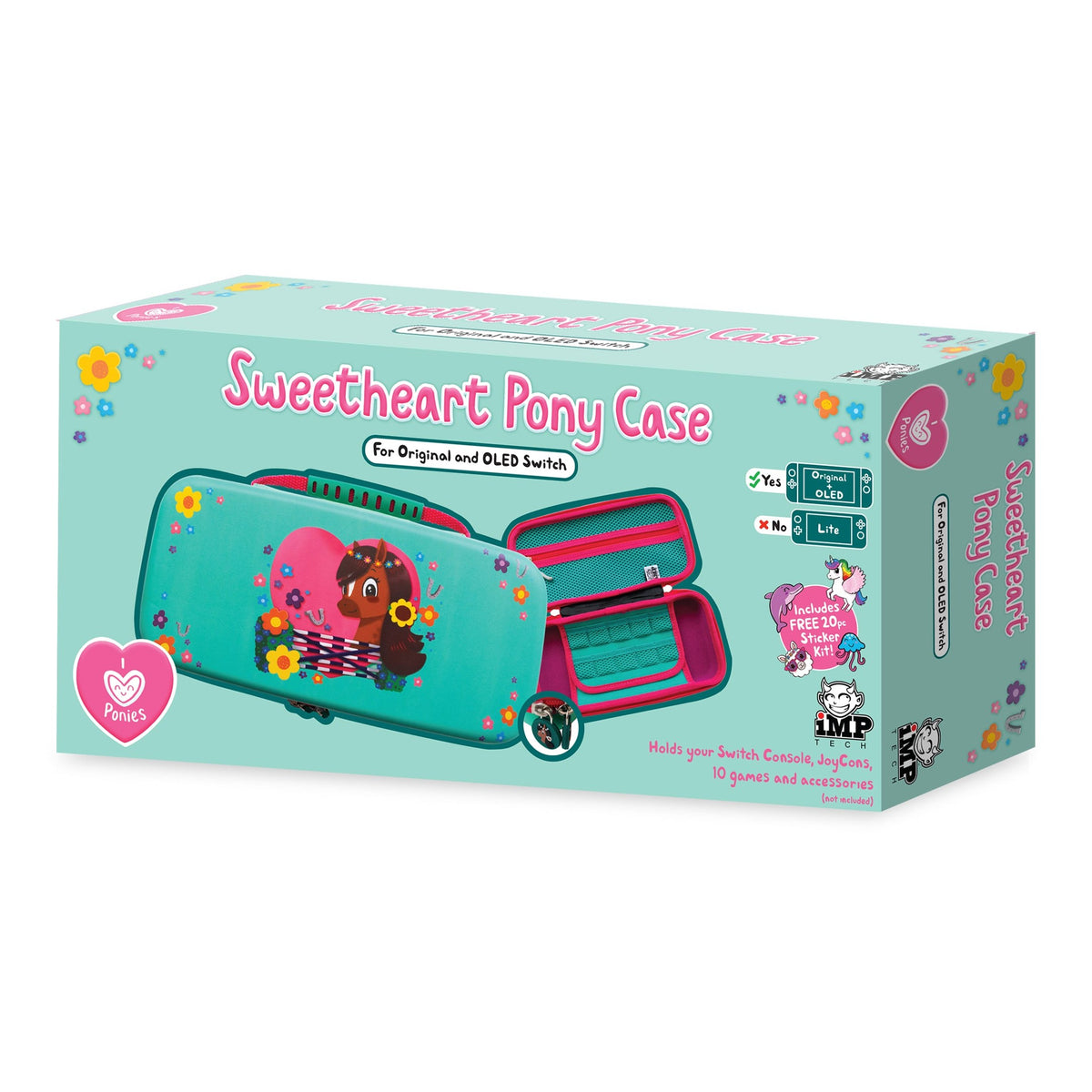 IMP Gaming Sweetheart Pony Carry Case for Nintendo Switch