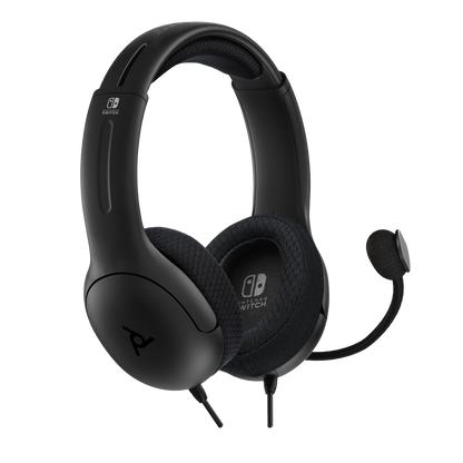 PDP LVL40 Black Wired Stereo Gaming Headset for Nintendo Switch
