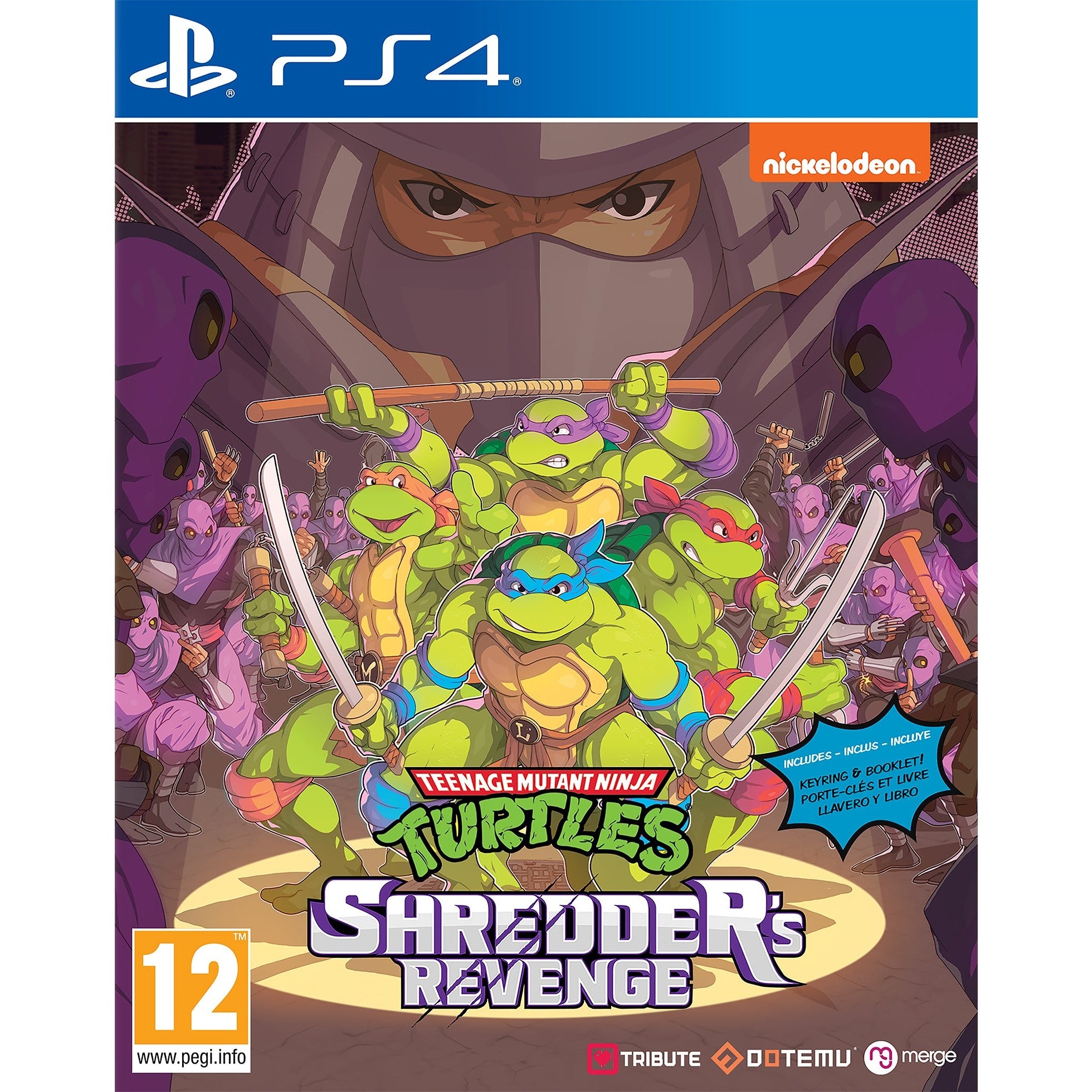 Tmnt Shredders Revenge - Playstation 4 Game With Keyring