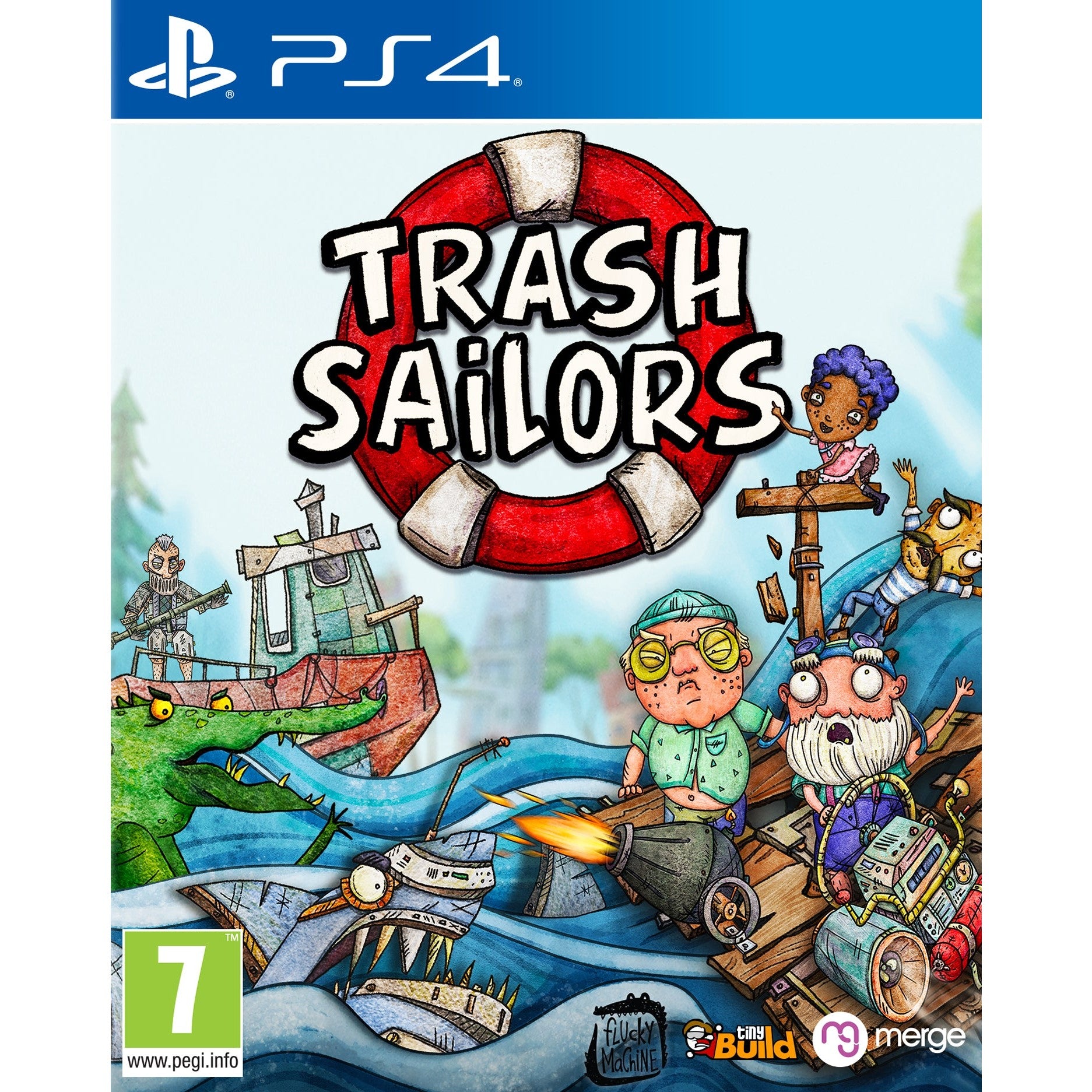 Trash Sailors - Playstation 4 Adventure Game for Co-Op Fun