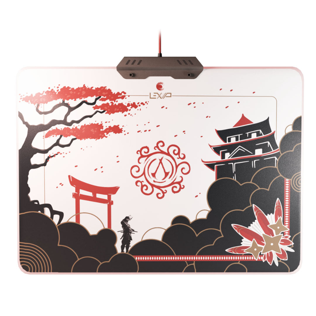 Lexip x Ubisoft Assassin's Creed Shadows LED Hard Mouse Pad