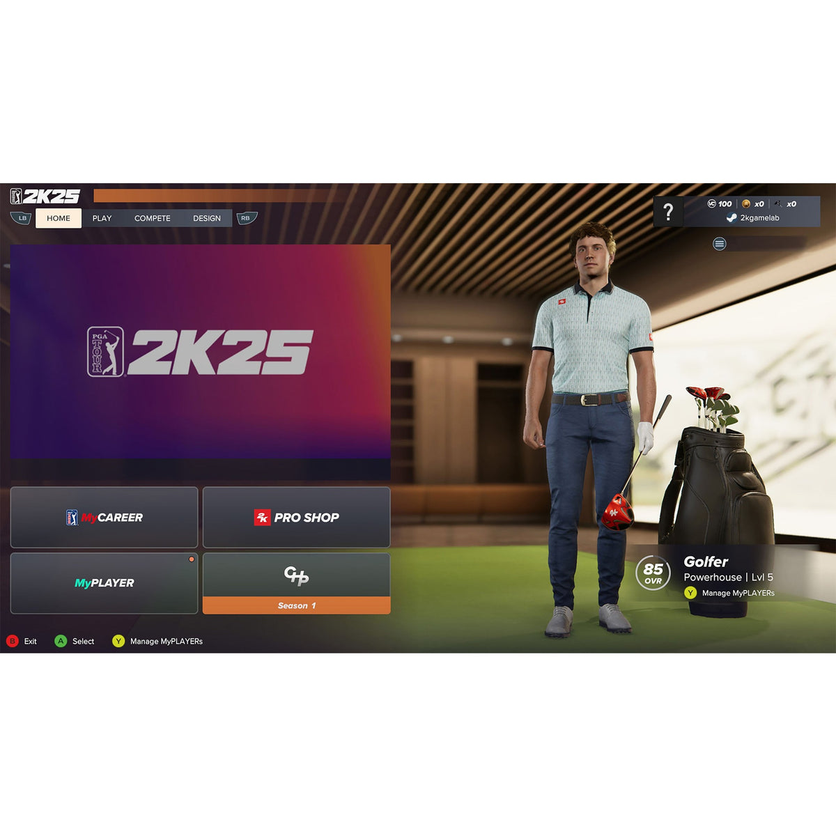 PGA TOUR 2K25 Standard Edition for PlayStation 5 (Disc)