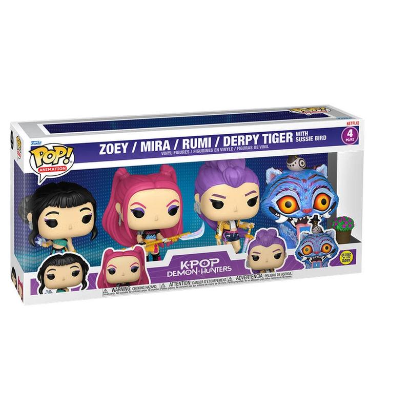 Funko Pop! Vinyl Animation KPop Demon Hunters HUNTR/X 4 Pack