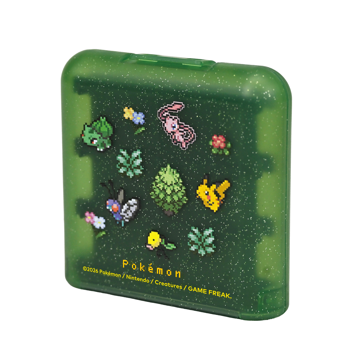HORI Pokémon Pixel Green 24-Game Card Case for Nintendo Switch 2