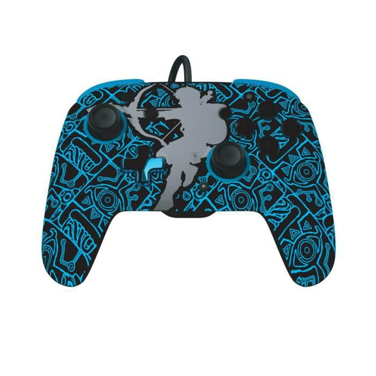 PDP REMATCH GLOW Sheikah Shoot Wired Controller for Nintendo Switch