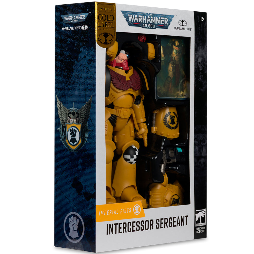 McFarlane Toys Warhammer 40,000 Imperial Fists Intercessor Sergeant Gold Label 7-Inch Action Figure
