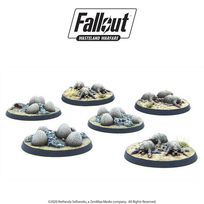 Fallout: Wasteland Warfare – Mirelurk Hatchlings + Eggs Miniatures Set