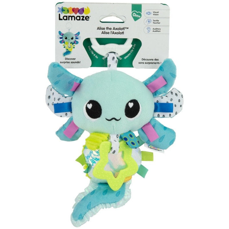 Lamaze Alise the Axolotl Clip & Go Baby Activity Toy