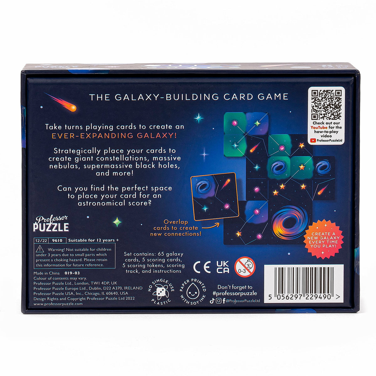 Professor Puzzle Outer Space Galaxy-Building Card Game
