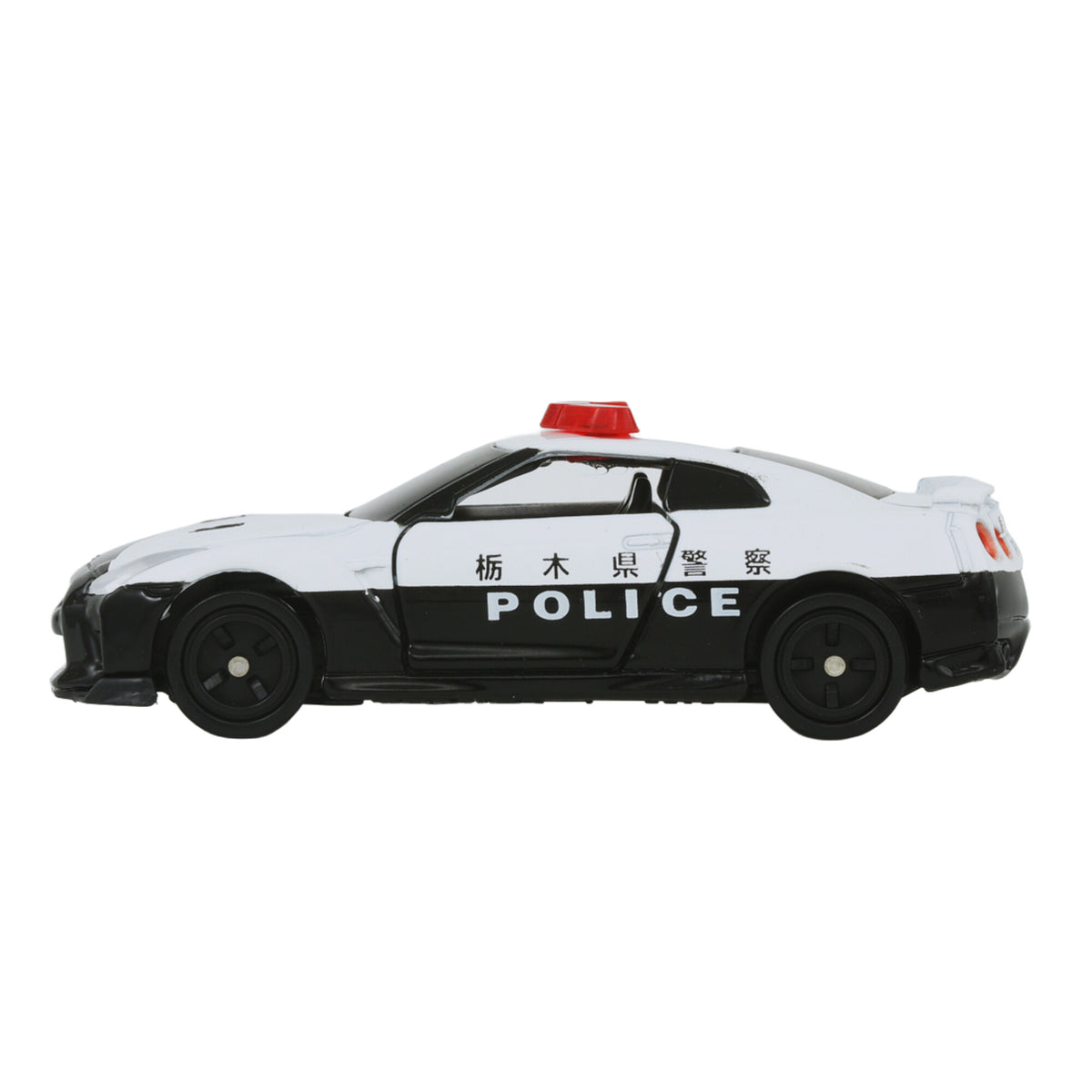 TOMICA No.105 Nissan GT-R Police Car – 102724 Side View lpr