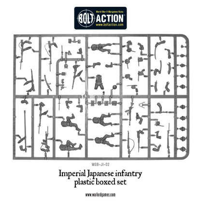 Bolt Action Imperial Japanese Infantry 30-Miniature Plastic Boxed Set