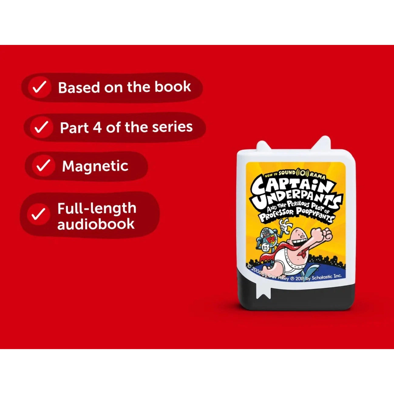 Tonies Books – Dav Pilkey - Captain Underpants and the Perilous Plot of Professor PoopypantsBooks