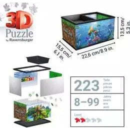 Ravensburger Minecraft Storage Box 216-Piece 3D Puzzle