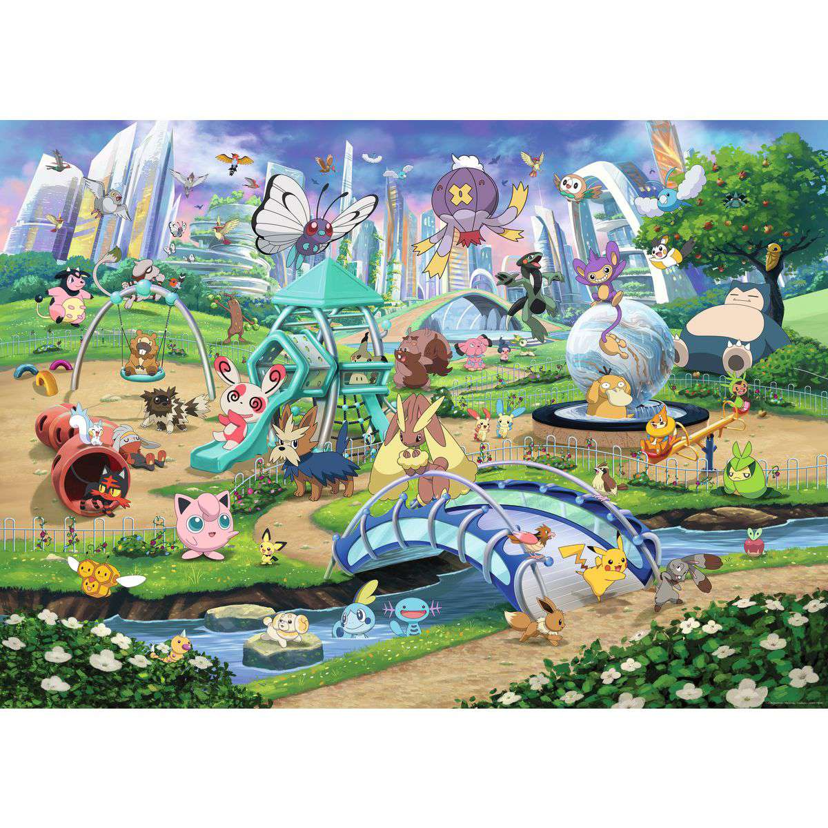 Ravensburger Pokémon Collectors Eevee and Park 1,000-Piece Jigsaw Puzzle