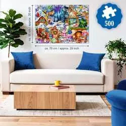 Ravensburger Winter Mountain Village 500 Piece Large Format Jigsaw Puzzle