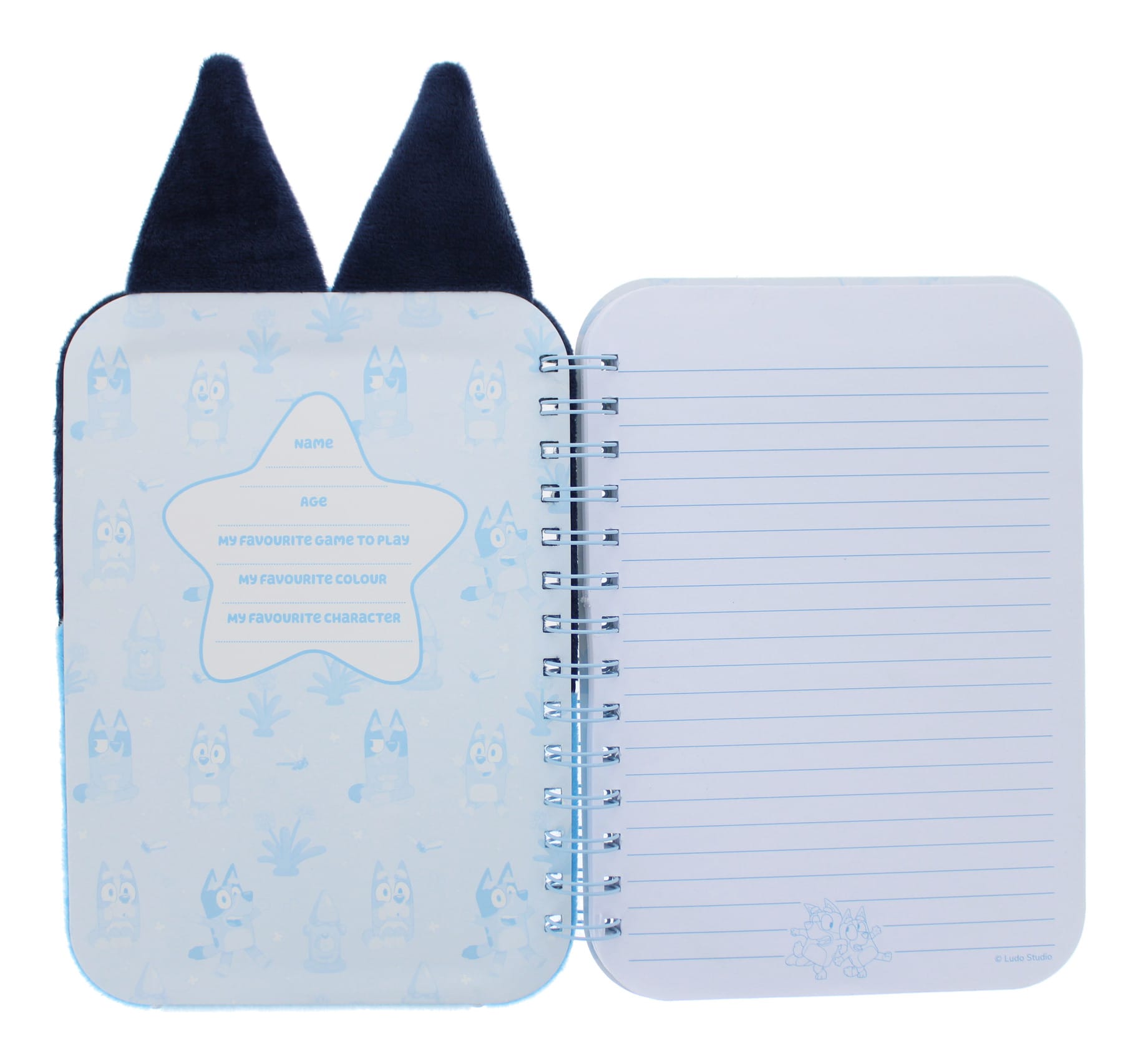 Bluey A5 Plush Spiral Notebook