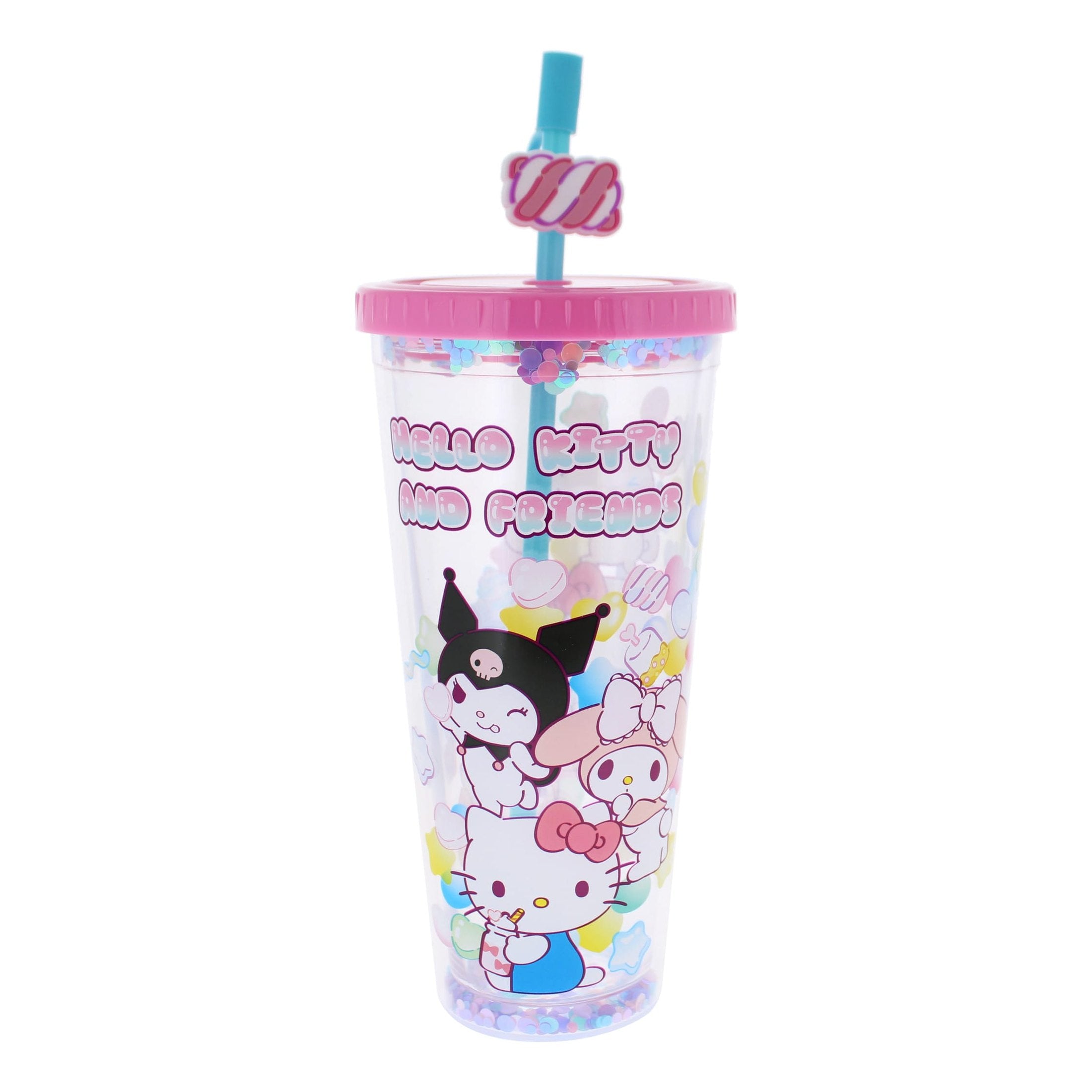 Hello Kitty & Friends Sweets 700ml Beaker & Straw