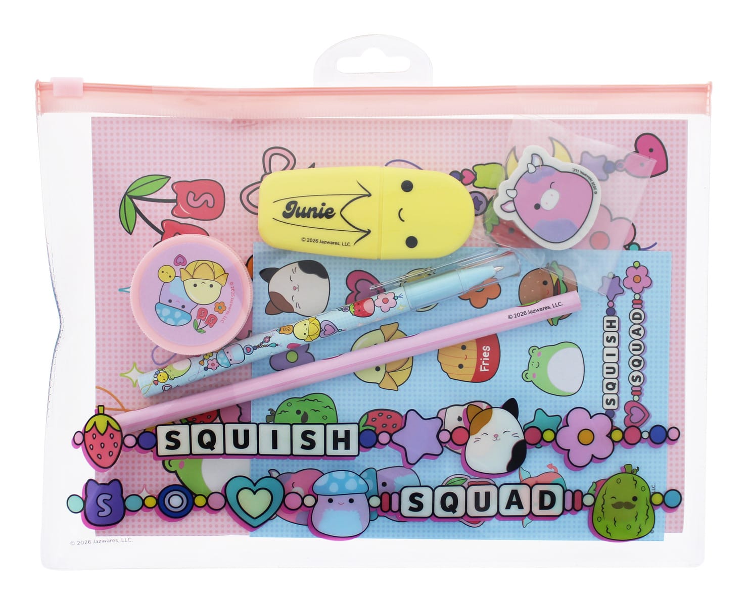 Squishmallows Squish Squad 7-Piece Super Stationery Set