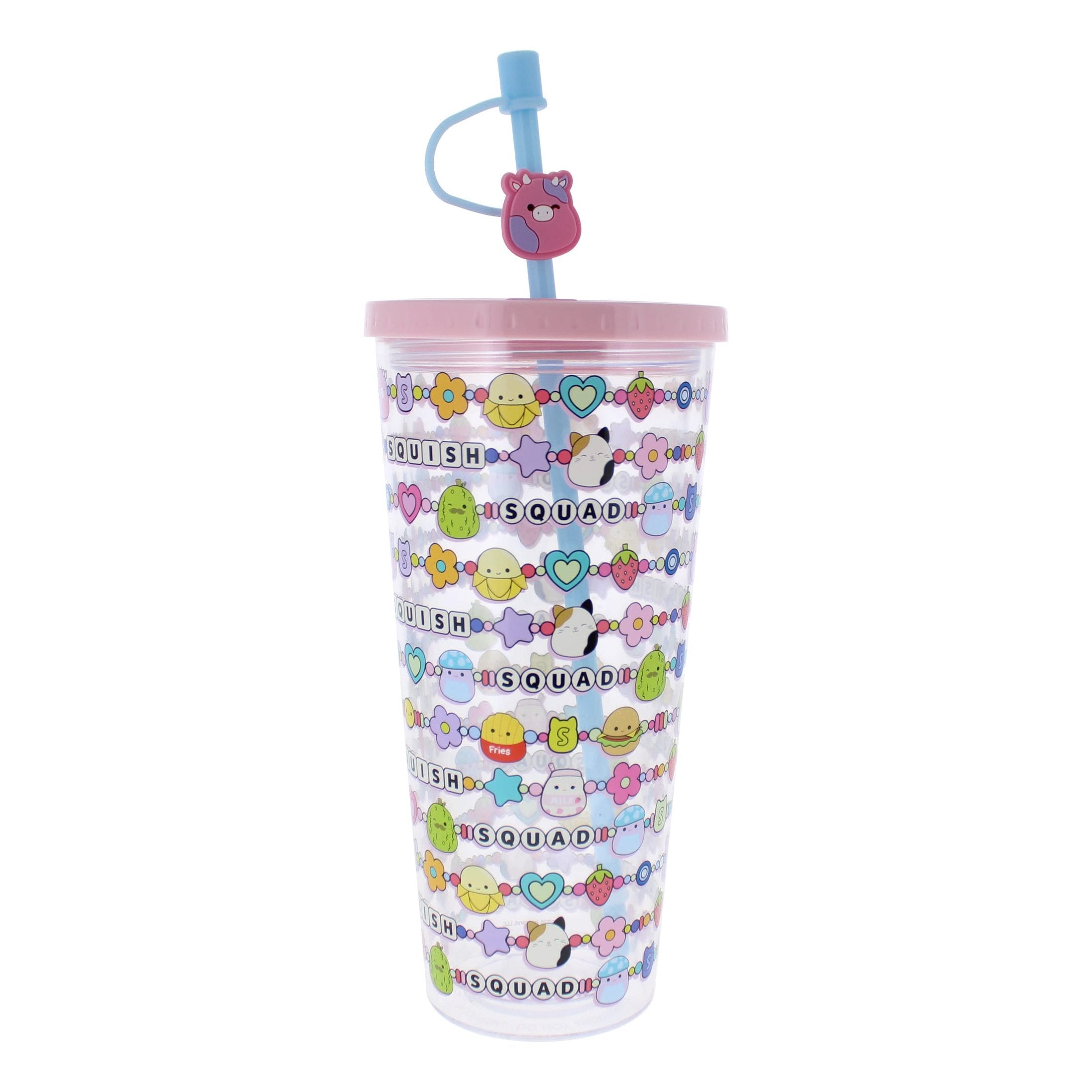 Squishmallows Squish Squad 700ml Beaker with Straw