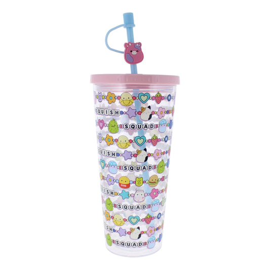 Squishmallows Squish Squad 700ml Beaker with Straw