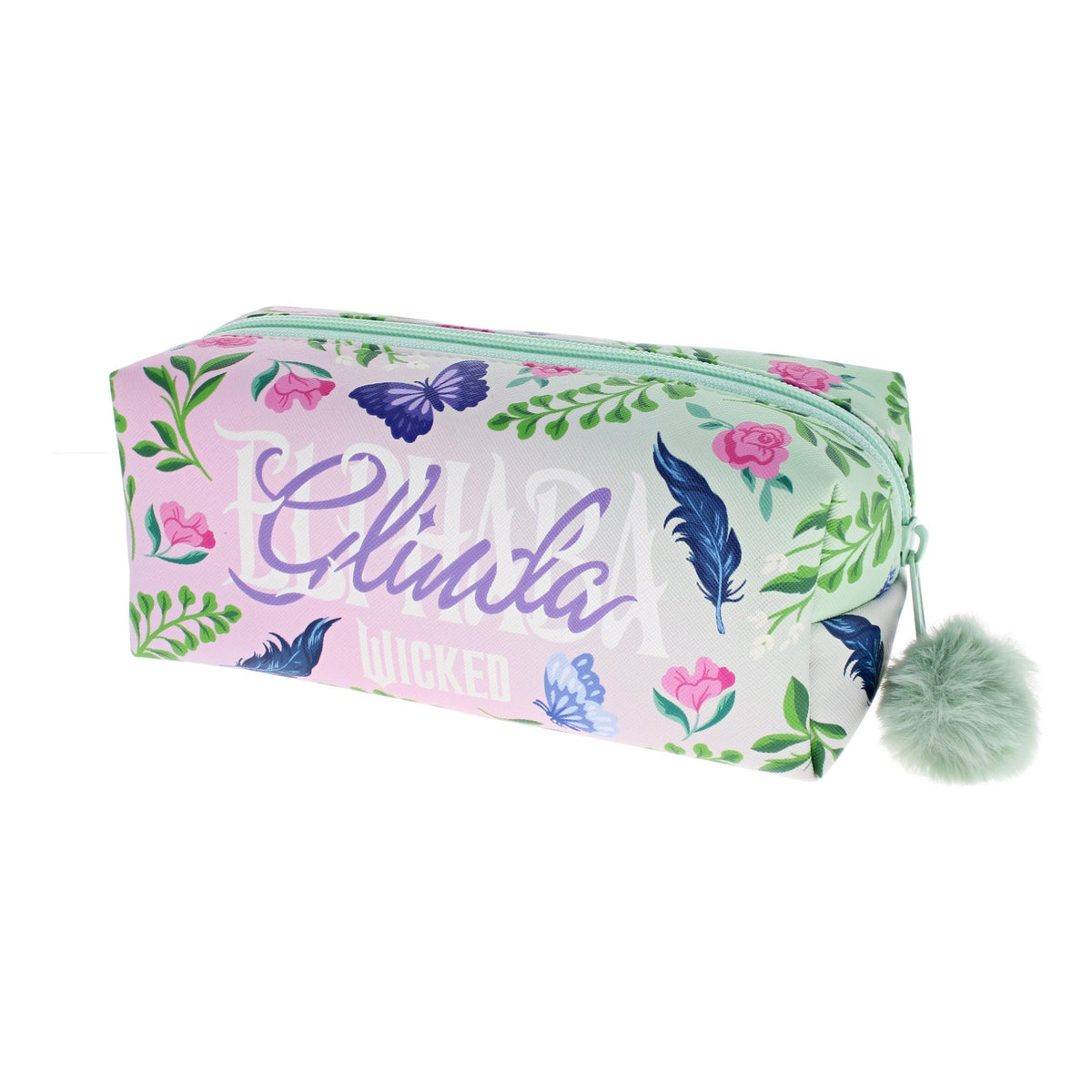 Wicked For Good Glinda & Elphaba Pom-Pom Pencil Case